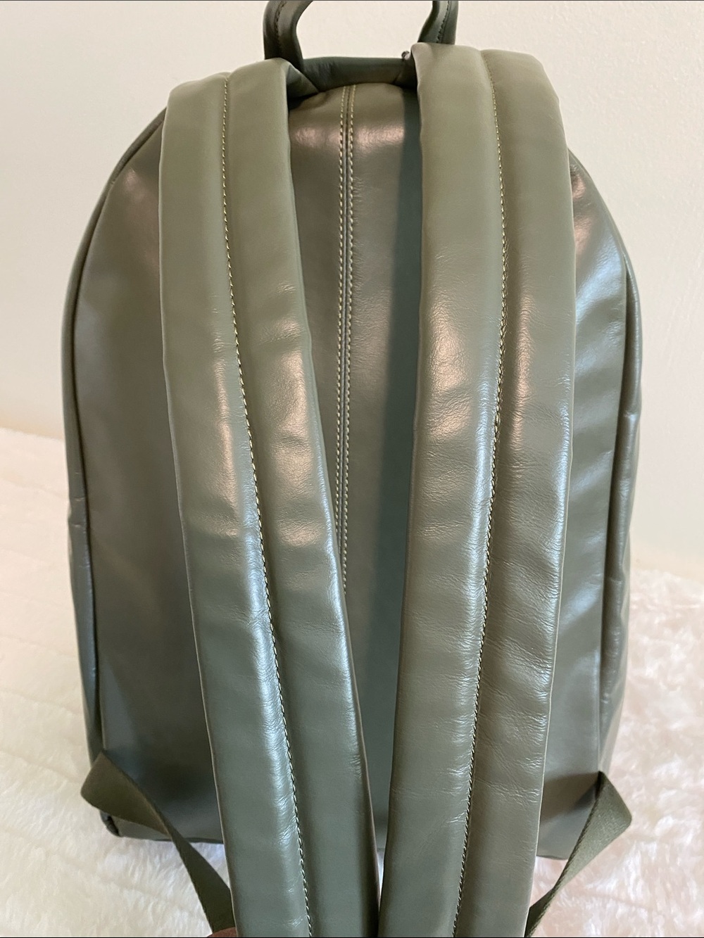 COACH  Hall Backpack In Army Green Leather MSRP $495 NWT Unisex - Picture 14 of 15